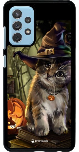 Coque Samsung Galaxy A72 - Halloween 21 Witch cat