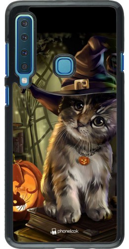 Coque Samsung Galaxy A9 - Halloween 21 Witch cat