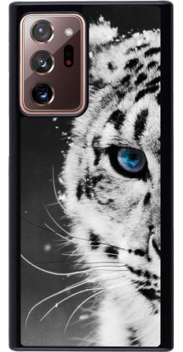 Coque Samsung Galaxy Note 20 Ultra - White tiger blue eye