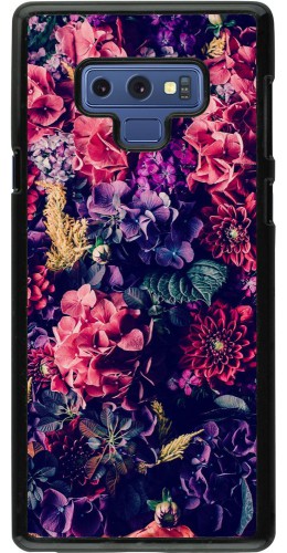 Coque Samsung Galaxy Note9 - Flowers Dark