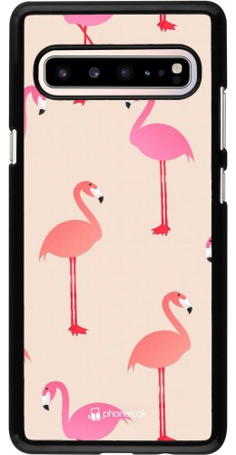 Coque Samsung Galaxy S10 5G - Pink Flamingos Pattern