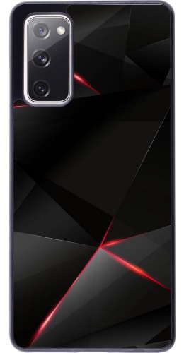 Coque Samsung Galaxy S20 FE - Black Red Lines