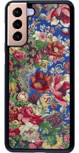 Coque Samsung Galaxy S21+ 5G - Vintage Art Flowers