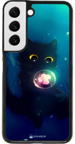 Coque Samsung Galaxy S22 - Cute Cat Bubble