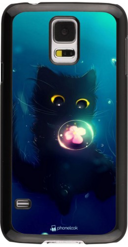 Coque Samsung Galaxy S5 - Cute Cat Bubble