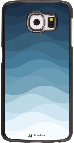 Coque Samsung Galaxy S6 edge - Flat Blue Waves