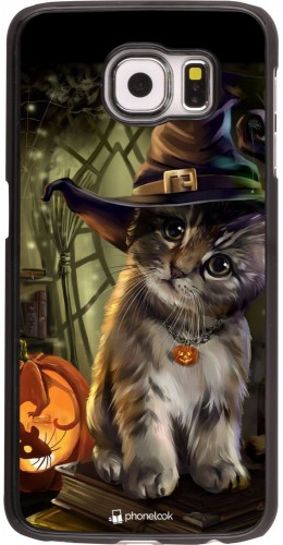 Coque Samsung Galaxy S6 edge - Halloween 21 Witch cat