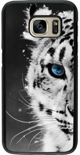 Coque Samsung Galaxy S7 - White tiger blue eye