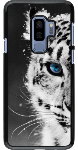 Coque Samsung Galaxy S9+ - White tiger blue eye