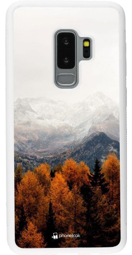 Coque Samsung Galaxy S9+ - Silicone rigide blanc Autumn 21 Forest Mountain