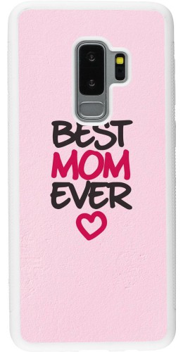 Coque Samsung Galaxy S9+ - Silicone rigide blanc Best Mom Ever 2