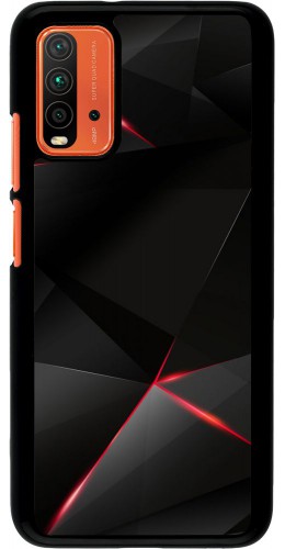Coque Xiaomi Redmi 9T - Black Red Lines