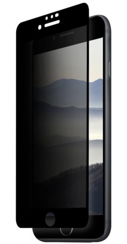3D Tempered Glass iPhone 7 Plus / 8 Plus - Vitre de protection d'écran intégrale Privacy anti-espion avec bords noirs