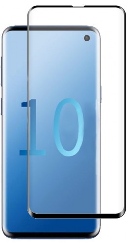 3D Tempered Glass Samsung Galaxy S10+ - Vitre de protection d'écran intégrale verre trempé avec bords noirs