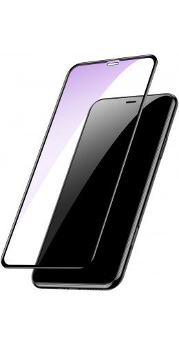 3D Tempered Glass vitre de protection noir anti-lumière bleue - iPhone 11