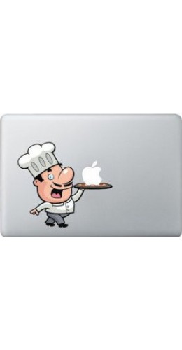 Autocollant MacBook - Pizza Chef