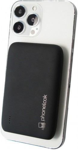 Batterie externe MagSafe Qi 15W Power Bank 5000 mAh sans fil PhoneLook - Noir