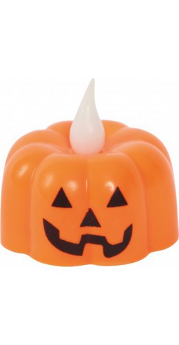 Bougie citrouille LED sans flamme bougie électrique lumineuse en plastique pour des décorations d'Halloween