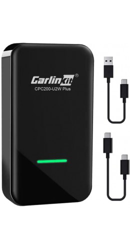 Carlinkit 3.0 Wireless CarPlay Adapter - Adaptateur sans fil pour voiture avec Apple CarPlay (CPC200-U2W-PLUS, 2022)