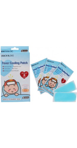 Cooling-Patch auto-rafraîchissant (6pcs) pour faire baisser la fièvre avec gel rafraîchissant actif
