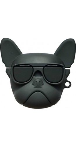Coque AirPods Pro - Bulldog lunette de soleil - Noir