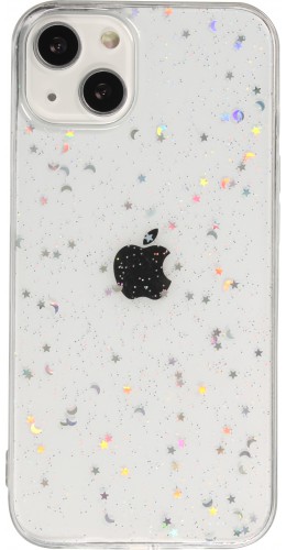 Coque iPhone 13 mini - Clear Bubble Stars transparent