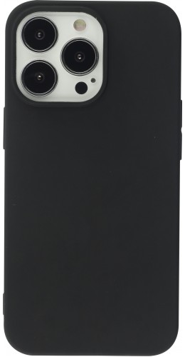 Coque iPhone 13 Pro - Silicone Mat noir