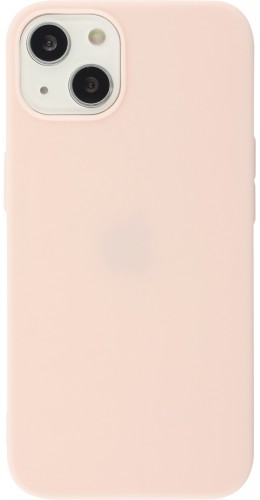 Coque iPhone 13 mini - Silicone Mat rose clair