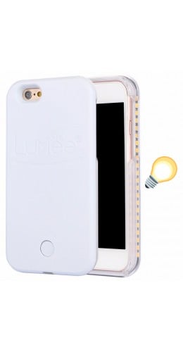 Coque Samsung Galaxy S7 edge - Lumee Selphie LED blanc