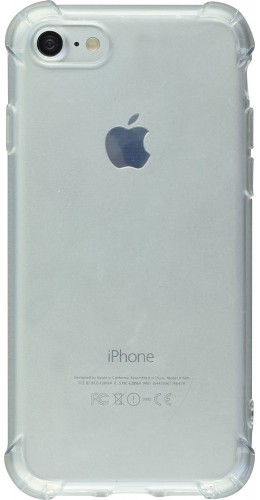 Coque iPhone 7 / 8 / SE (2020) - Gel Transparent Silicone Bumper anti-choc avec protections pour coins