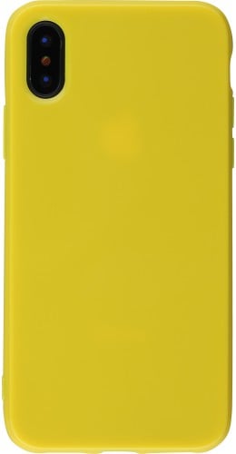 Coque iPhone XR - Gel jaune