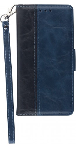 Fourre iPhone 12 mini - Wallet Duo noir bleu