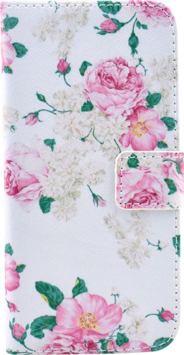 Fourre iPhone 6 Plus / 6s Plus - Flip Flower vintage - Rose
