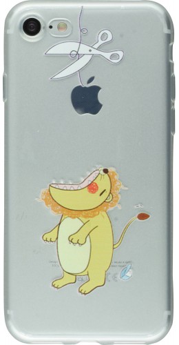 Housse iPhone 7 / 8 / SE (2020) - Fun Clear Lion