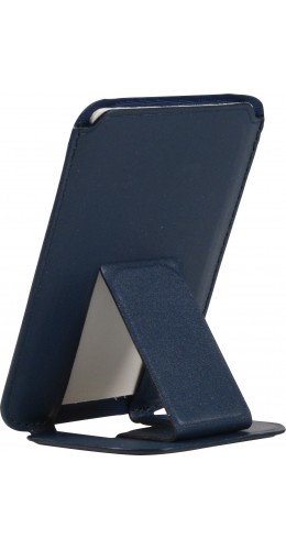 MagSafe wallet porte-cartes magnétique avec fonction de support similicuir - Bleu foncé