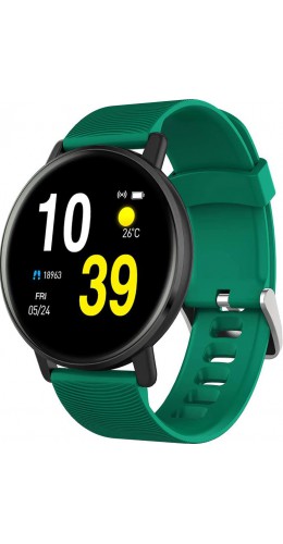 Smart Watch Fitness H5 - IP67 waterproof, podomètre, fréquence cardiaque - compatible avec IOS et Android - Vert