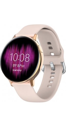 Smart Watch WearFit S20 - Montre connectée avec écran tactile et programmes de sport / fitness - Rose