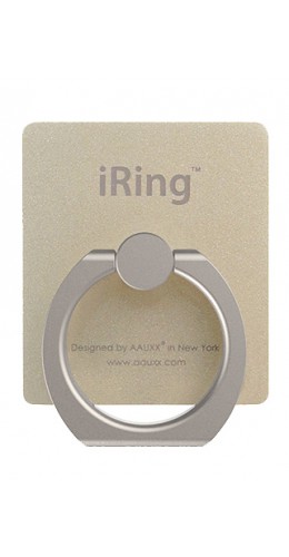 iRing support 360° - Support de doigt interchangeable pour Smartphone / Tablettes - Or
