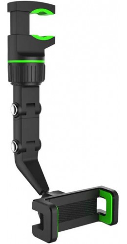 Support rétroviseur et universel pour smartphone - Accoche multi-fonctions bras flexible et pince - Noir