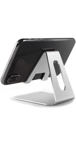 Support universel pour smartphone et tablette en aluminium Desktop Stand - Argent