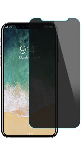 Tempered Glass Privacy iPhone 11 - Vitre de protection d'écran anti-espion en verre trempé