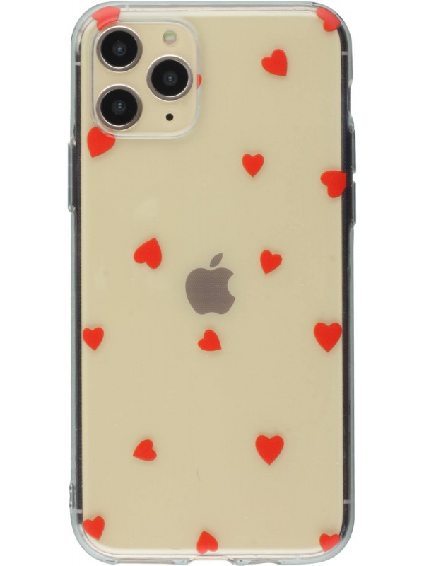 Coque Iphone 11 Pro Gel Petit Coeur Rouge