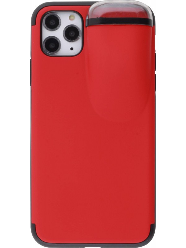 Coque iPhone 11 Pro Max - 2-In-1 AirPods rouge