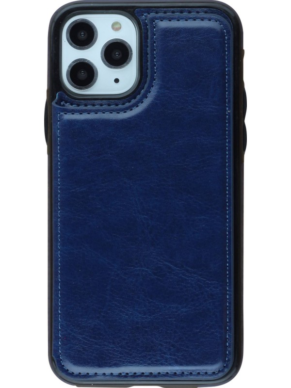 Coque iPhone 11 Pro Max - Wallet Premium Cards bleu