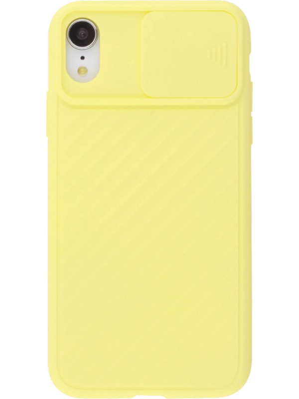 Coque iPhone XR - Caméra Clapet jaune