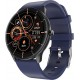 Smart Watch Elegante Q21, température corporelle, fréquence cardiaque, pression sanguine et l'oxygène dans le sang - compatible avec IOS et Android - bleu