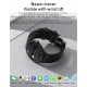 Smart Watch Elegante Q21, température corporelle, fréquence cardiaque, pression sanguine et l'oxygène dans le sang - compatible avec IOS et Android - bleu