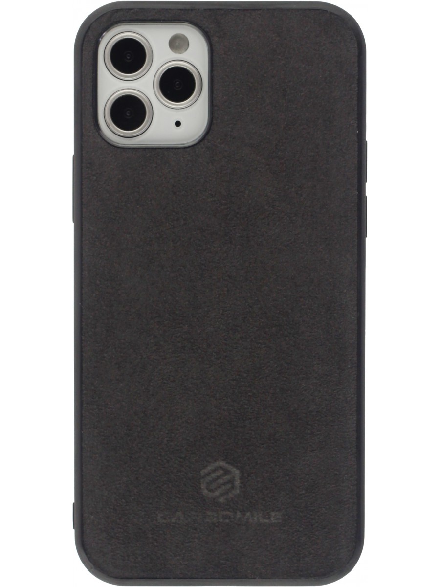 Coque iPhone 12 / 12 Pro - Carbomile alcantara