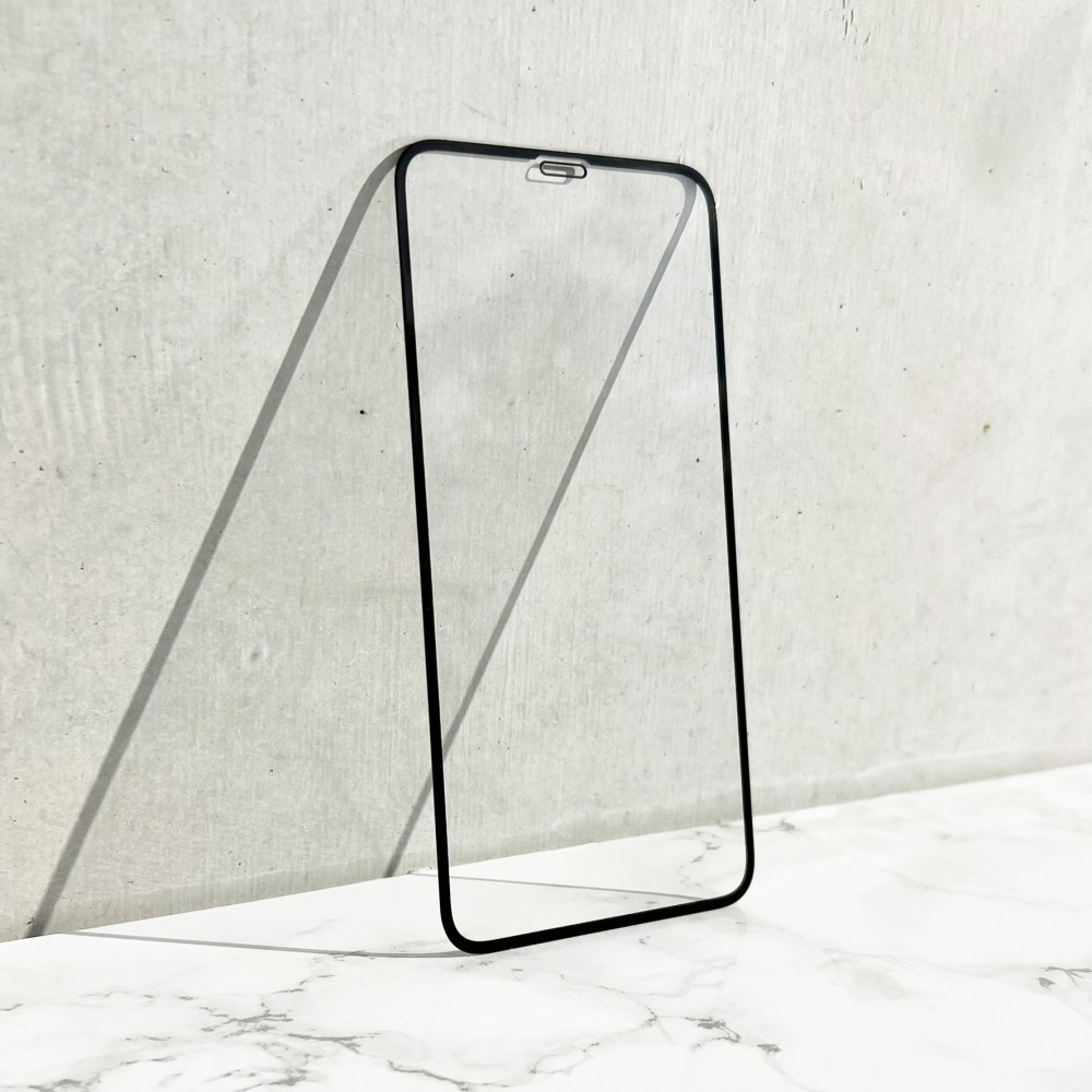 3D Tempered Glass iPhone Xs Max - Full Screen Display Schutzglas mit schwarzem Rahmen