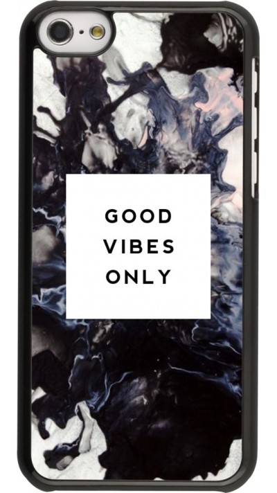 Hülle iPhone 5c -  Marble Good Vibes Only